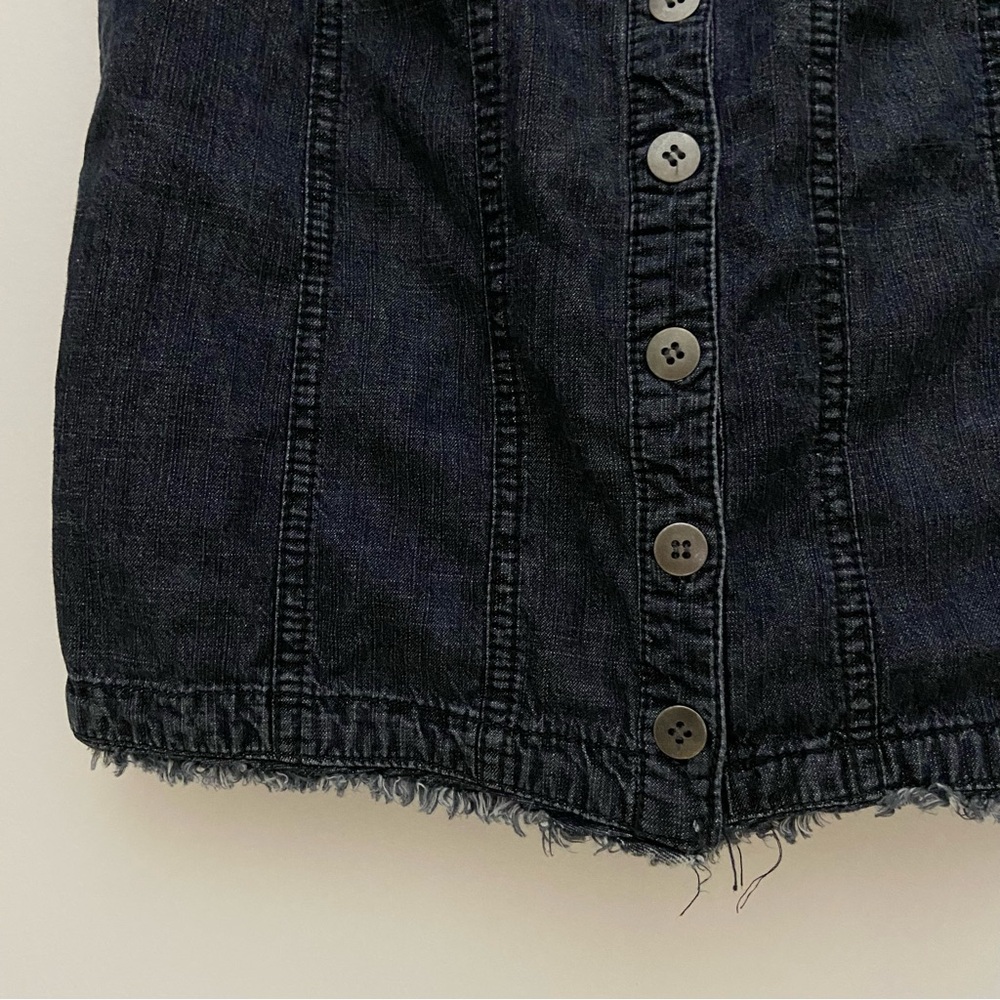 Vintage Cotton Ginny Denim Fringe Vest - Picture 4 of 7